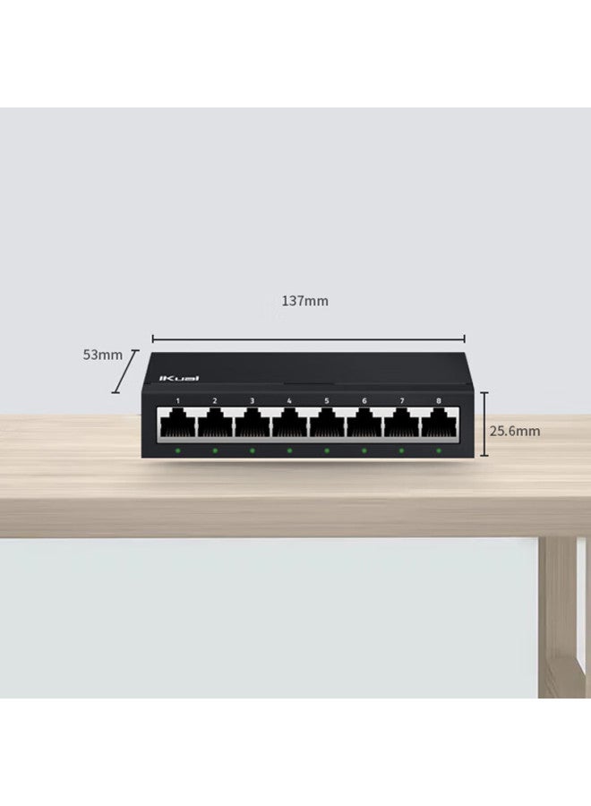 Ikuai 8-port Gigabit Switch, Network Splitter, Ethernet Extender, Hub, For Home And Business Use, Plug And Play, Ik-s3008 - Image 3