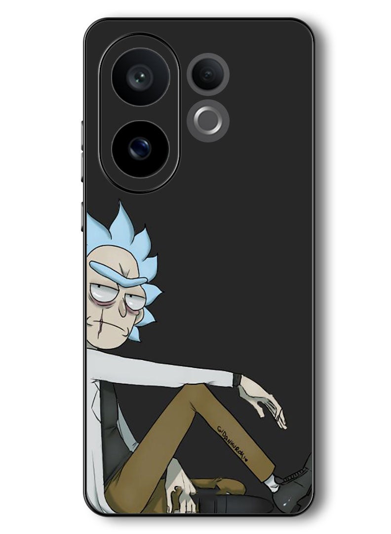 Theodor Case Compatible with Vivo V60 6.77 Inch Protection Shockproof Bumper Cover Rick - Image 1