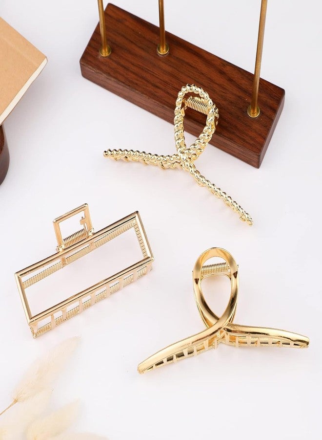 Xpandio 3 PCS Metal Large Claw Clips for Women Girls, Hair Barrette Clamps for Thick Thin Hair, Fashion Hair Accessories Headwear Styling Tools for Party Wedding - Image 5