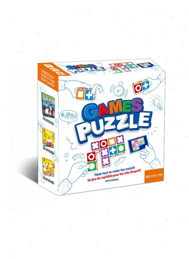 Yoawllty Block Puzzle Games, Matching Puzzle Game for Kids, Brain Teasers Toy, Perfect Gift for Ages 3+ - Image 1