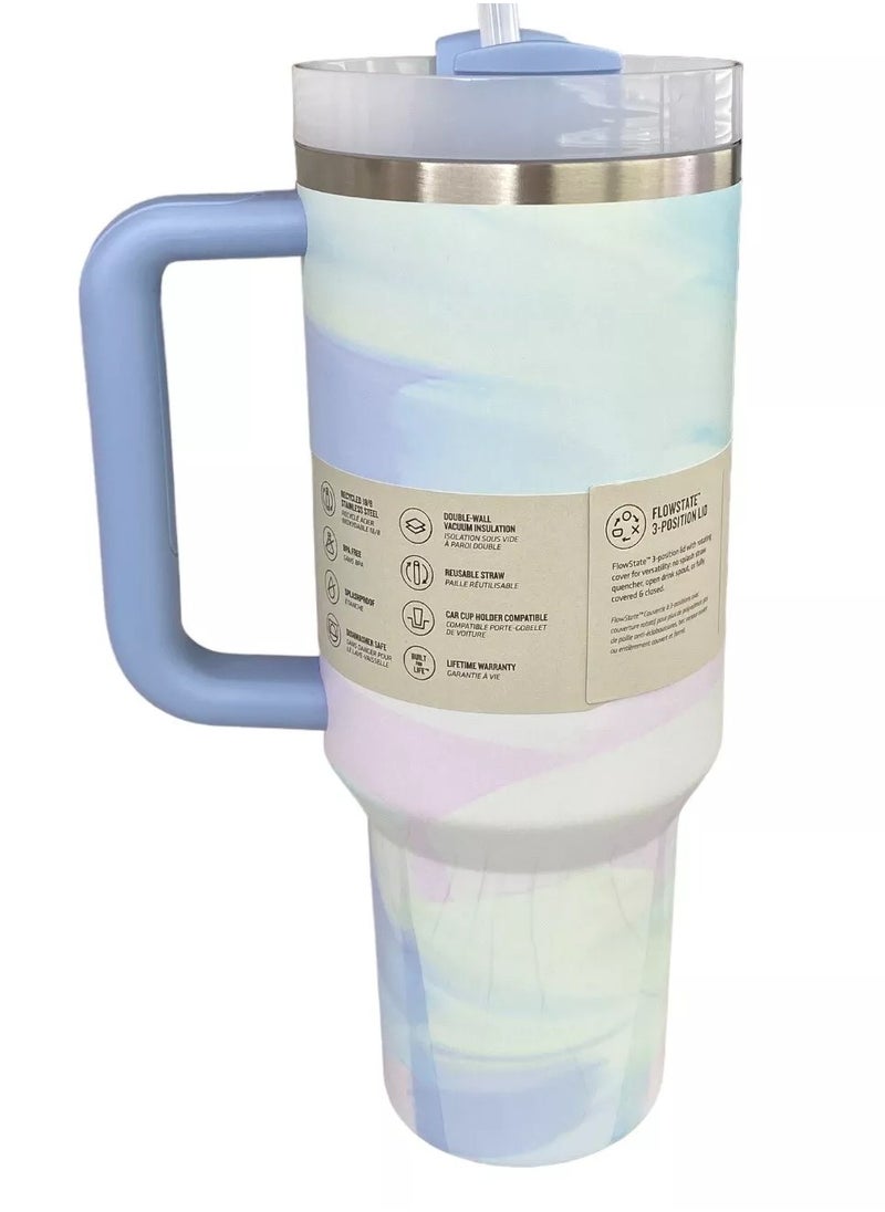 Stanley - Stanley cup H2.0 Stainless Steel with Lid and Straw for Water Iced Tea,Coffee and Smoothie,40 oz - Image 1