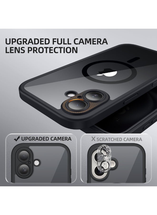 بيرفي جراب مغناطيسي لهاتف iPhone 16 Plus، متوافق مع MagSafe، واقي شاشة مدمج للخصوصية وحماية مطورة للكاميرا، جراب هاتف كامل الجسم مضاد للتجسس ومقاوم للصدمات لهاتف iPhone 16 Plus مقاس 6.7 بوصة، أسود - Image 5