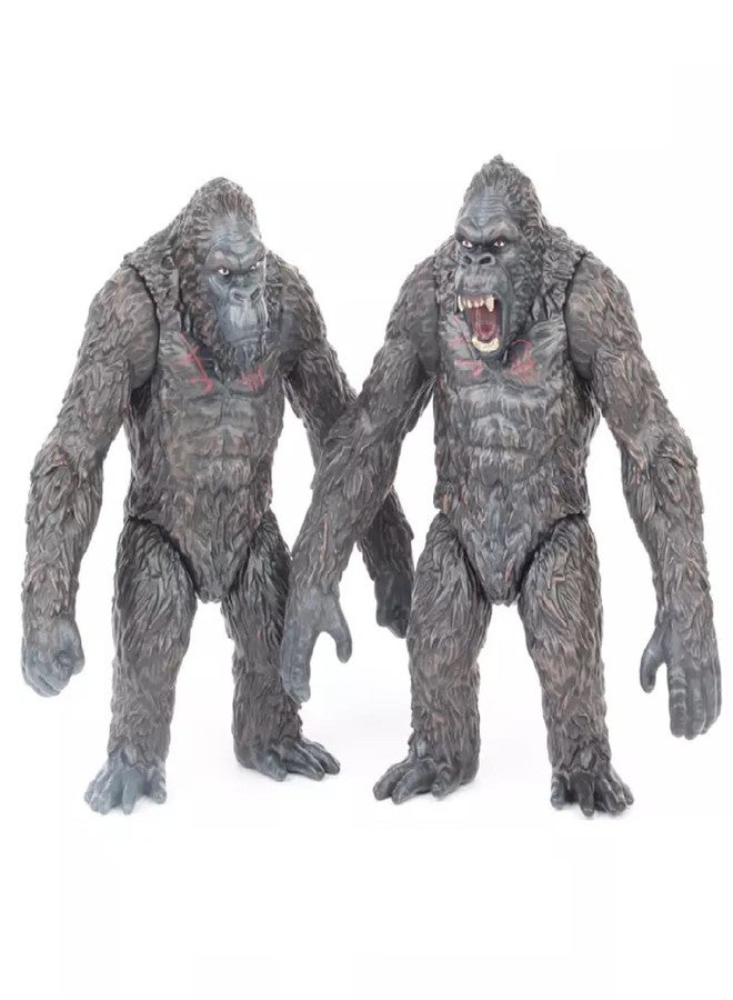De-Lite Action Figures PVC Anime Movable Collectible Model Statue Toys (Angry-Kongs, 2 Pieces Pack, Mini Small Size 7-8cm) - Image 1