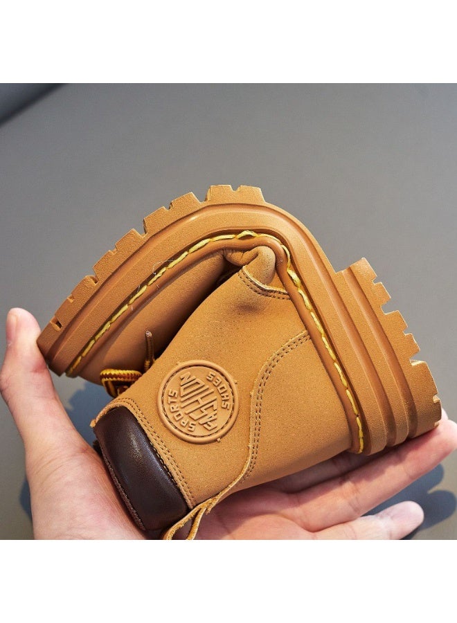 أولودينيز  حذاء بوت كلاسيكي للأطفال برباط وسحاب جانبي ونعل مطاطي مانع للانزلاق - Image 5