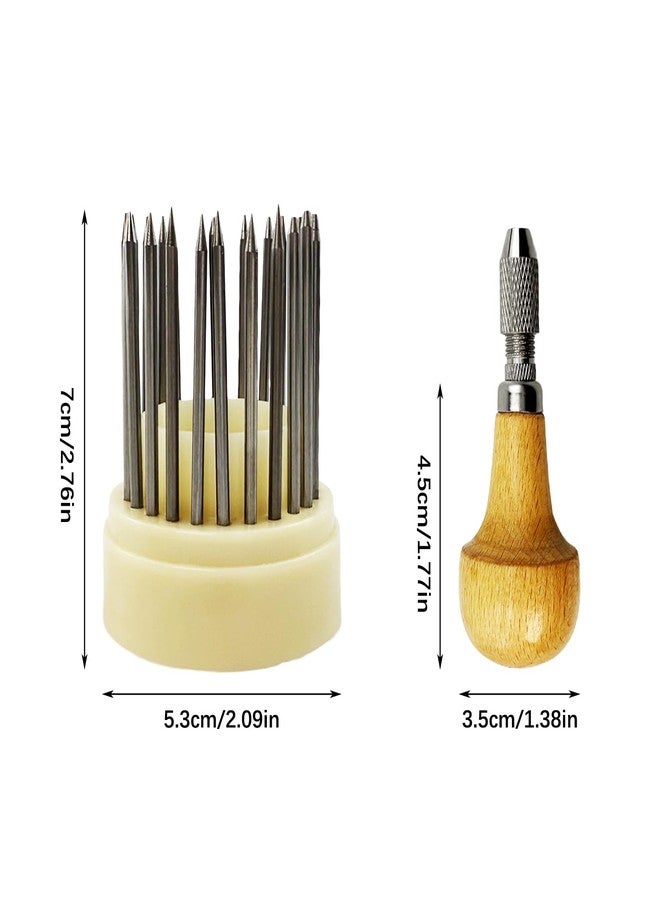 Flylin 23Pcs Beading Tools, Metal Handmade Beader Set for Diamond Stone, Professional Jewelry Setting Graver, Stone Setting Beading Tool Kit for DIY Crafting Jewelry Making - Image 3