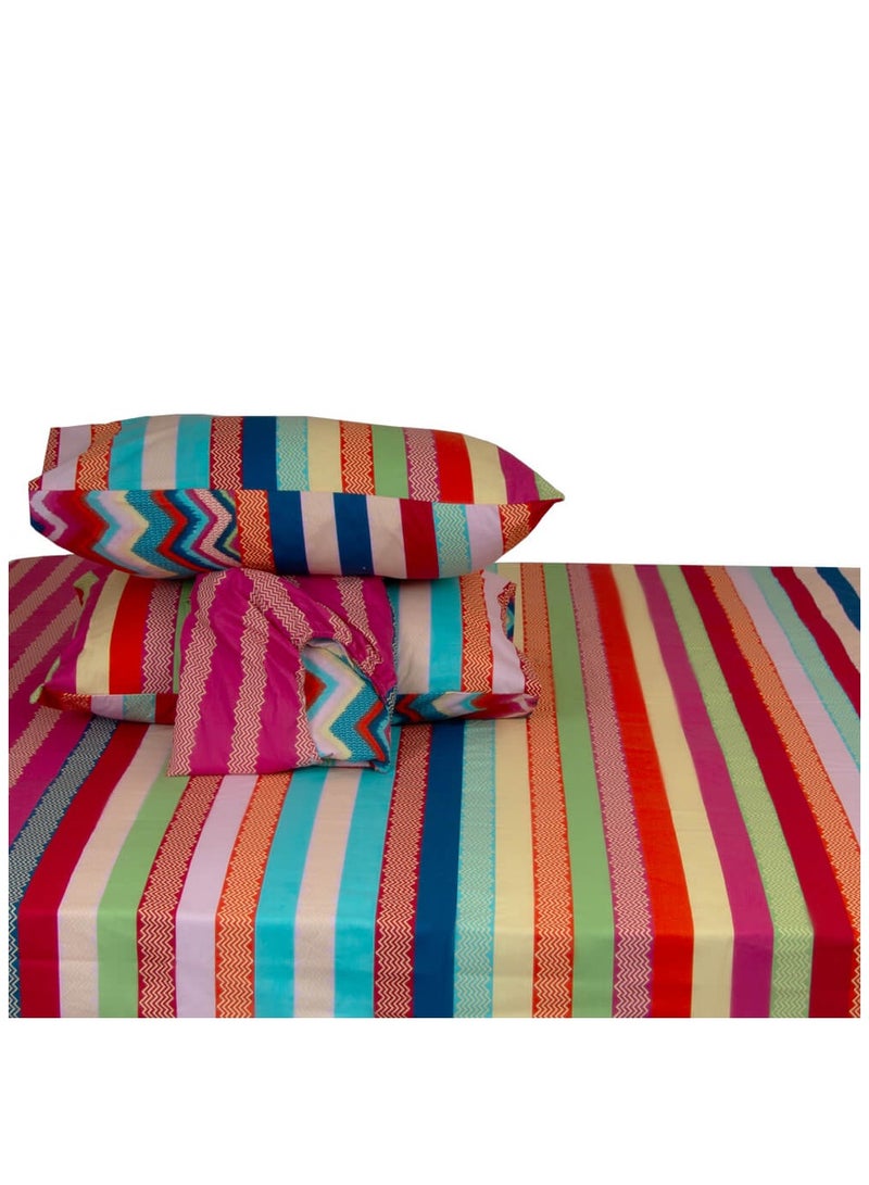Family Bed Steak Bed sheet 100% Cotton 4 pieces size 180 x 200 cm Model 1005 from Family Bed  - Image 3