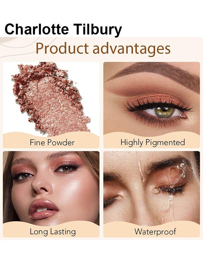 شارلوت تلبوري لوحة ظلال العيون الفاخرة من شارلوت تيلبري - ظلال عيون لامعة، معدنية ومات ساتان - مع تركيبة مسحوق غنية - تشمل 4 ظلال متكاملة، بولو توك - Image 5