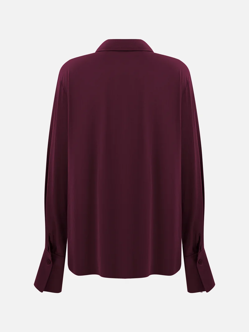 Lichi  Satin shirt with concealed buttons for Women | Best Price UAE