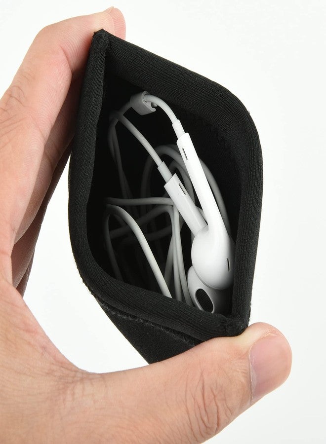 TXesign 4 x 4 inch Neoprene Protective Carrying Snap Case Bag Pouch for Earphones/Cables etc.(Earbud Case) - Image 3