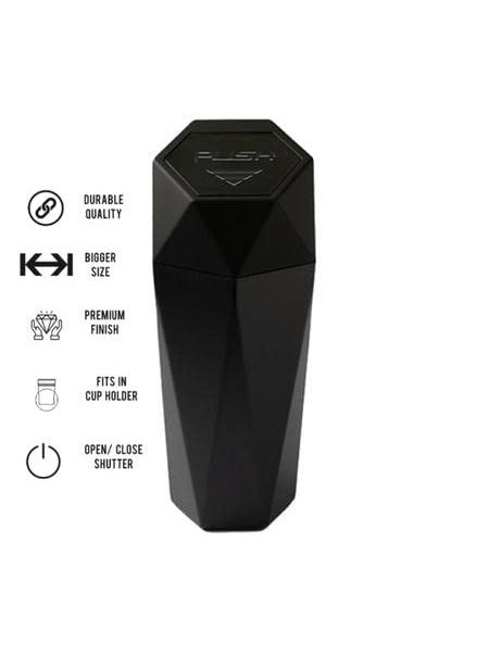 Involve your senses Involve Car Trash Can with Lid Mini Portable Auto Garbage Can Small Leakproof Diamond Design Trash Dustbin for Automotive Car Home Office Kitchen Bedroom Black 2 pcs Involve Accessories  - Image 2