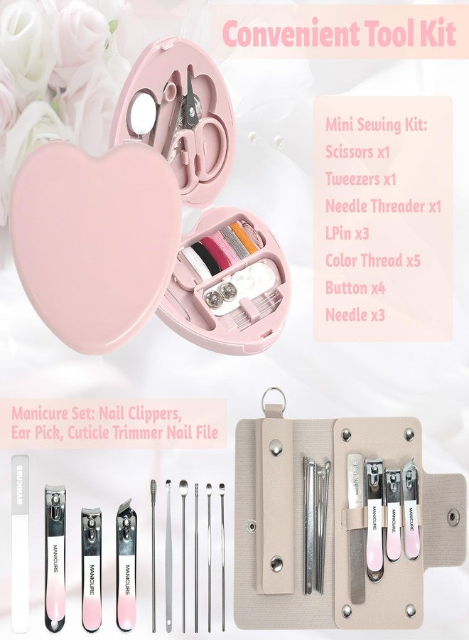 Eclatbox Women's Wedding Emergency Kit for Bride Wedding Survival Set with Makeup Bag, 42 Pc Wedding Daily Travel Essential Items - Image 4