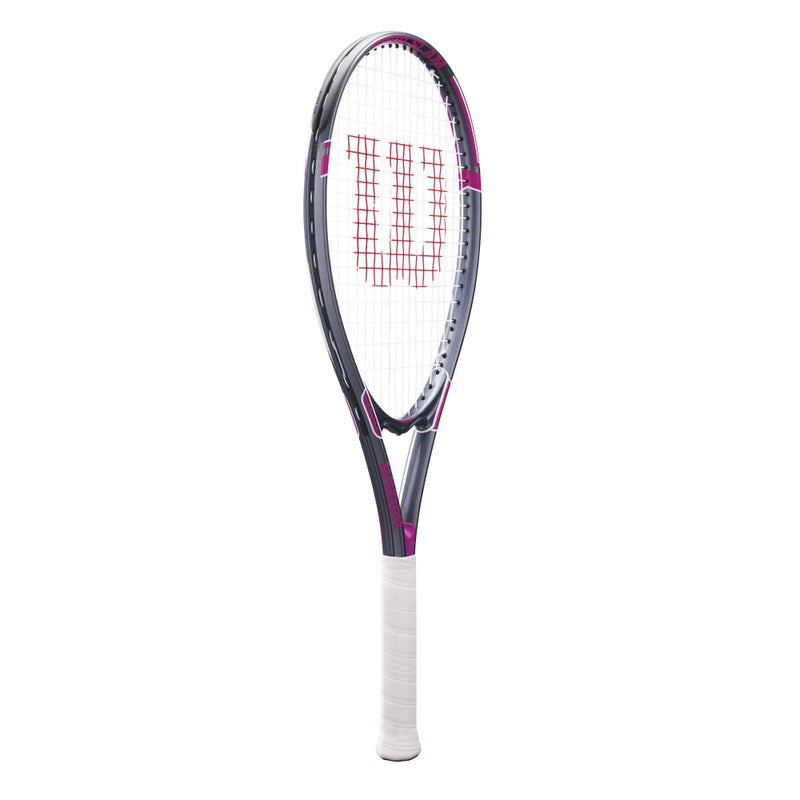Wilson Tour Slam Adult Recreational Tennis Racket - Grip Size 2 - 4 1/4", Pink/Grey - Image 2