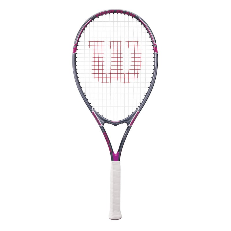 Wilson Tour Slam Adult Recreational Tennis Racket - Grip Size 2 - 4 1/4", Pink/Grey - Image 1