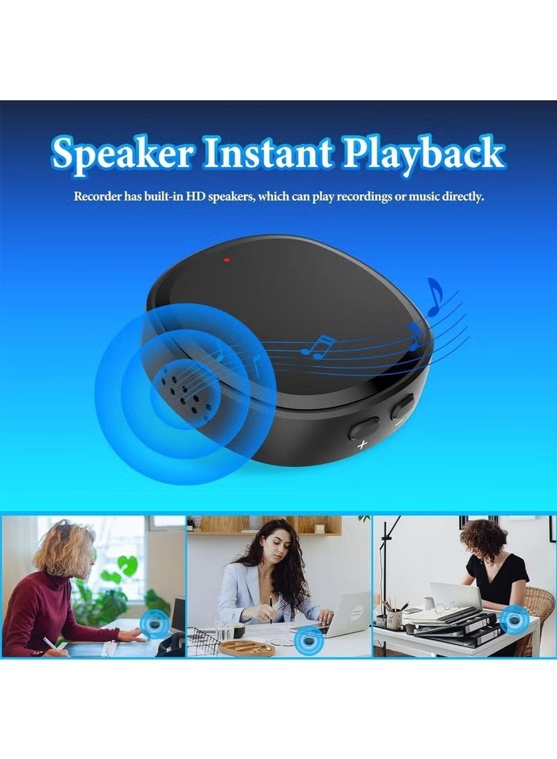 ليسو مسجل صوتي مغناطيسي 128G (1600 ساعة) - جهاز تسجيل تسجيلات MP3 مع 70 ساعة من وقت البطارية ، مسجل صوتي USB-C للعمل والمحاضرات والاجتماعات والمقابلات - Image 3