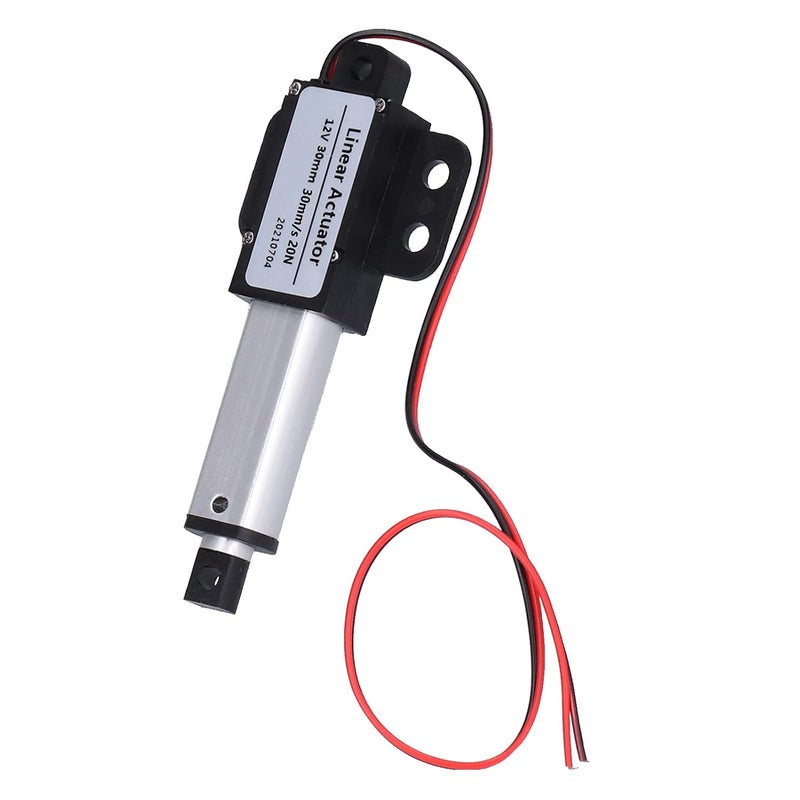 Aynefy Linear Actuator, 30Mm 12 Linearaktuator Aluminium Tube Electric Linear Actuator 30Mm Stroke, 30Mm 12 Linearaktuator for Industrial Applications 12V Quick (Stroke 30Mm-30Mm/S-20N) - Image 4