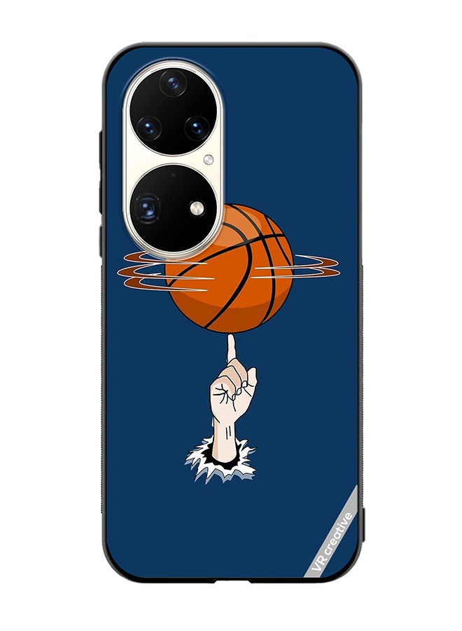 VR CREATIVE Protective Case Cover For Huawei P50 Pro Basket Ball In Hand Design Multicolour - Image 1