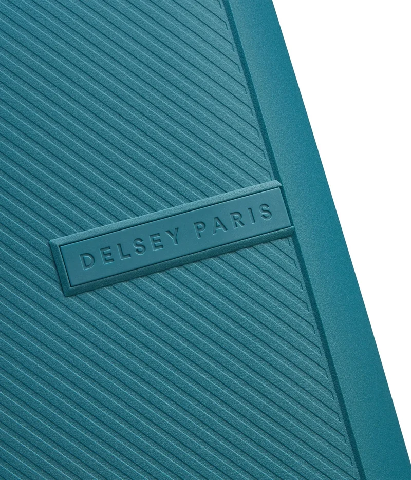 DELSEY Paris  anvers 75 cm large expandable 4-double wheeled check-in luggage trolley - teal blue  | Best Price UAE