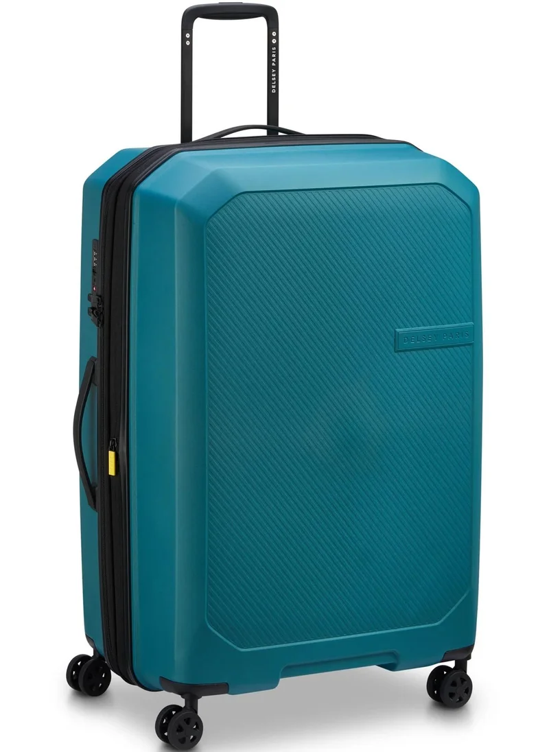 ديلسي _باريس حقيبة سفر أنفيرس ٧٥ سم قابلة للتوسيع بعجلات مزدوجة مزدوجة كبيرة - أزرق سماوي