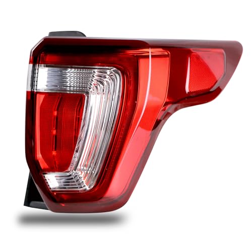 Lathsy Tail Light Compatible With 2016 2017 2018 2019 Ford Explorer Right Passenger Side LED Taillight with Harness and Bulbs Replace FB5Z13404A - Image 1
