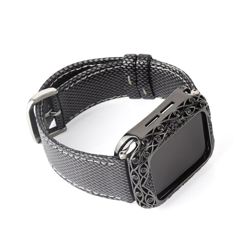 Pink 38mm Diamond Protective Case Cover Compatible with Apple Watch SE Series 6 5 4 3 2 1 - Image 5