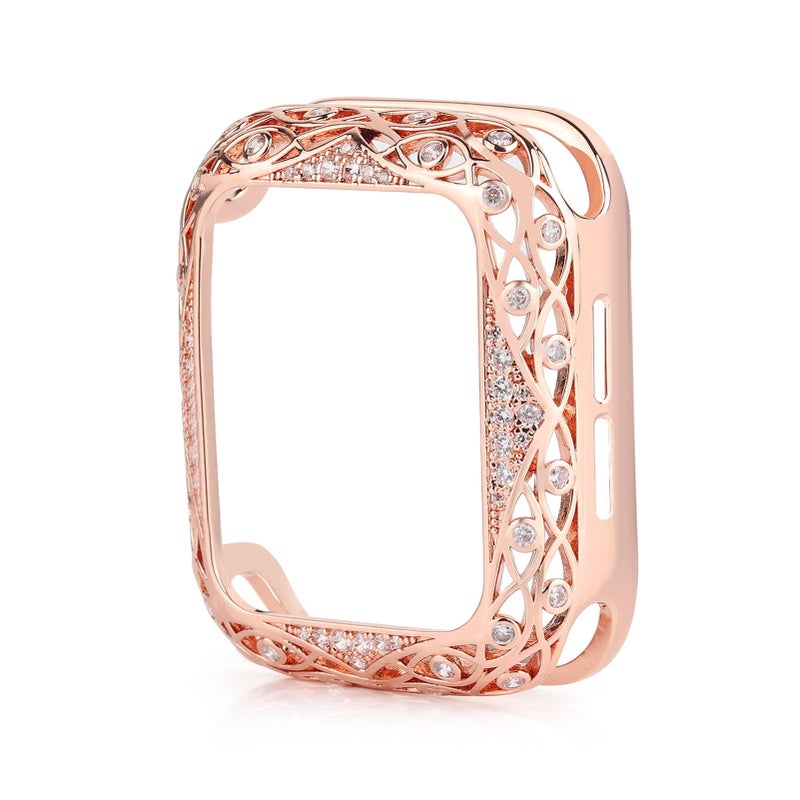 Pink 38mm Diamond Protective Case Cover Compatible with Apple Watch SE Series 6 5 4 3 2 1 - Image 2