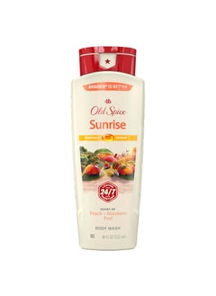 Old Spice Cleansing Body Wash for Men 247 Shower Fresh with Lasting Scent Moisturize  Renew Gentle on Skin Vitamin B3 Sunrise with Peach  Mandarin Peel Scent 18 oz