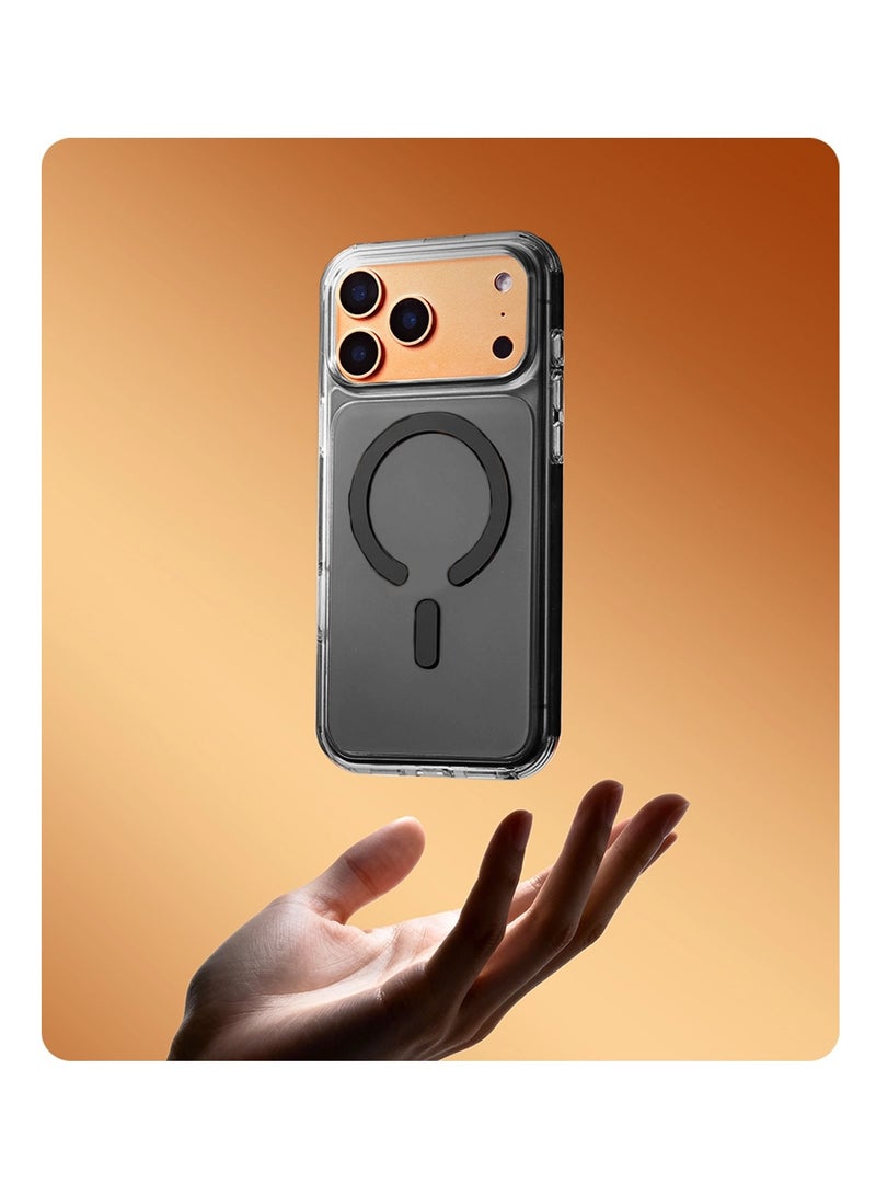 دبليو تيك غطاء شفاف لهاتف آبل آيفون 17 برو 5G 2025 متوافق مع MagSafe بملمس ناعم من TPU (MCMPMN) - أسود - Image 2