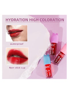 Excefore Lip Tint Stain Set 6 Colors Fruit Watery Matte Tint for Lip  - Image 5