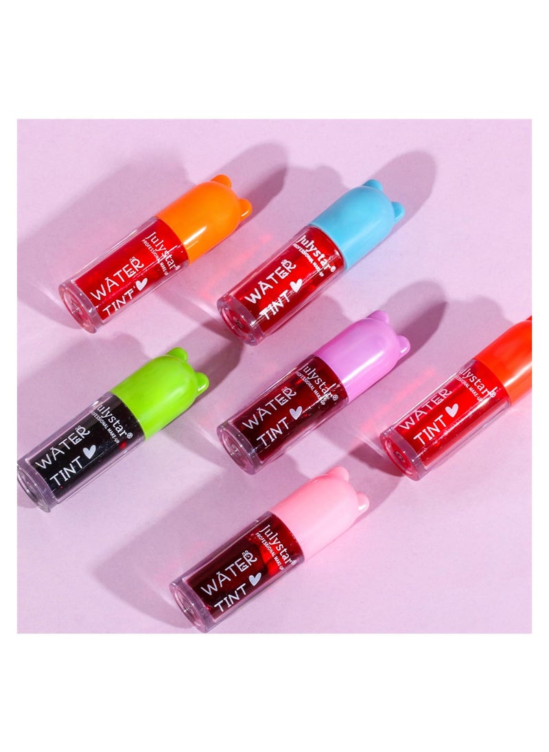 Excefore - Lip Tint Stain Set 6 Colors Fruit Watery Matte Tint for Lip - Image 1