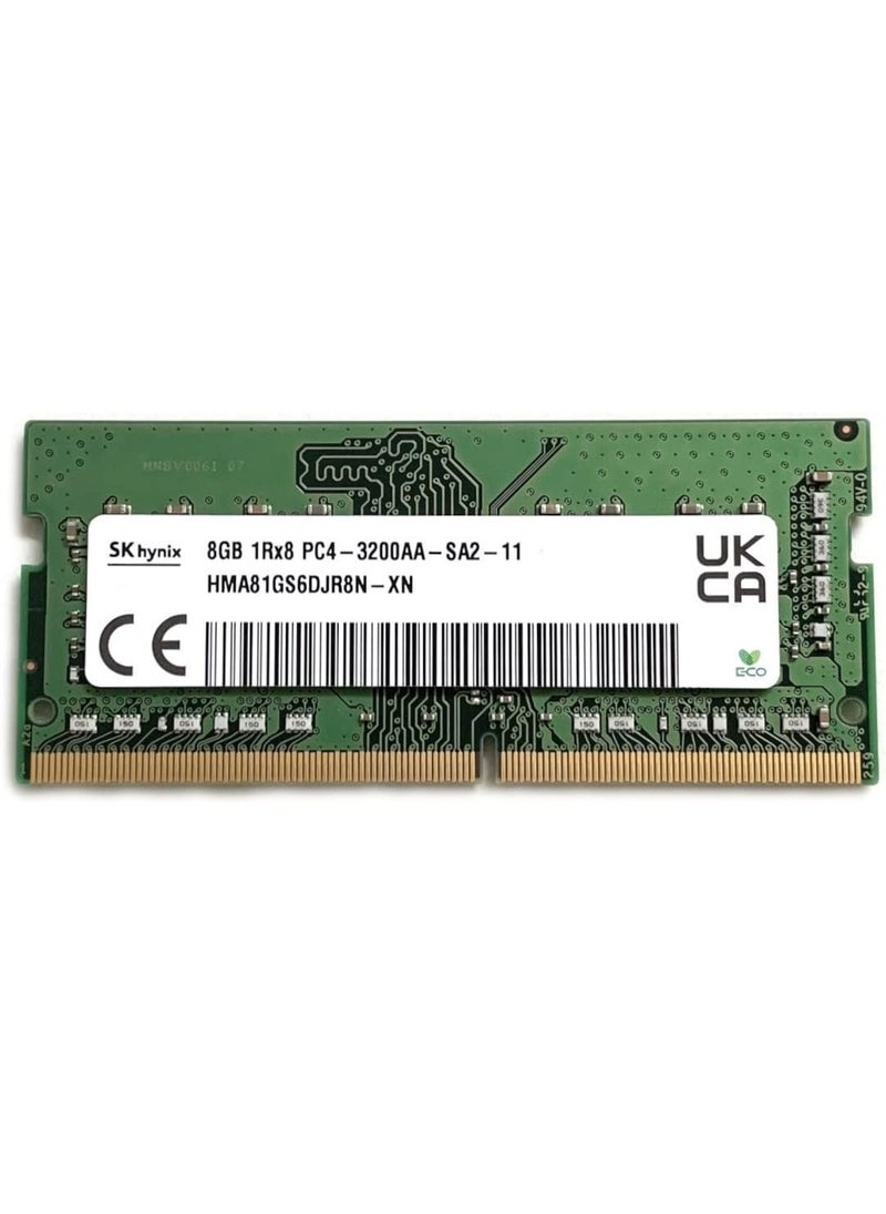 Hynix SK Hynix 8GB DDR4 3200MHz SODIMM Laptop RAM – 1Rx8 PC4-25600 260-Pin Memory Module for Dell, HP, Lenovo and More  - Image 1