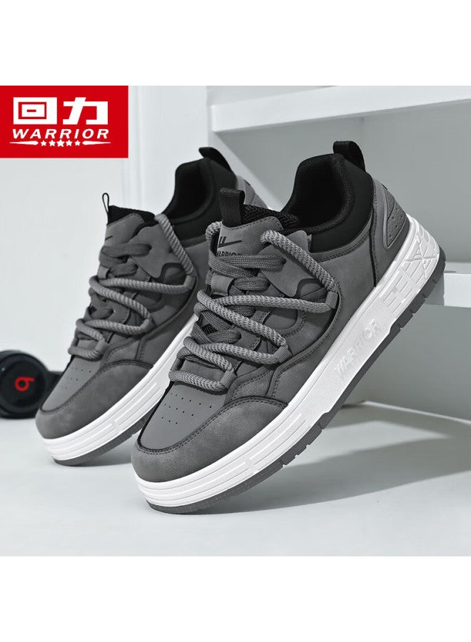 Warrior Men's Sneakers Autumn Winter New Casual Trendy Sports Shoes Dark Gray Size 44