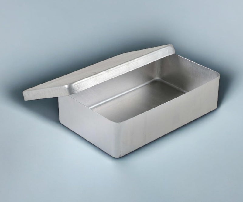 Jayco Aluminum Rectangular Small Storage Box/Dabbi (Silver, 4"-5"-6"-7"-8"-9") - Set Pack of 6 - Image 4