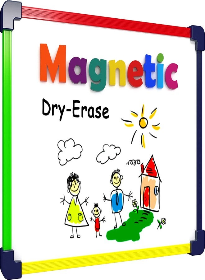 SCRIBBLEDO Colored Frame Magnetic Dry Erase White Board 9" X 12" WHITEBOARD for Kids Writing Learning & Drawing Art Educational Kids Toy - Image 1