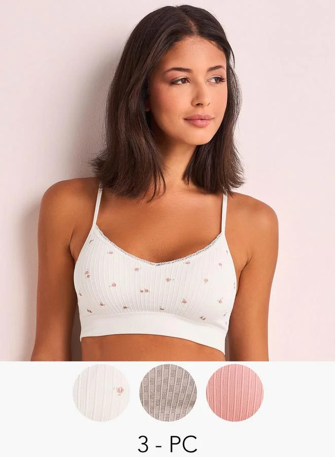 سبلاش فيڤ 3-Pack Bralette Seamless