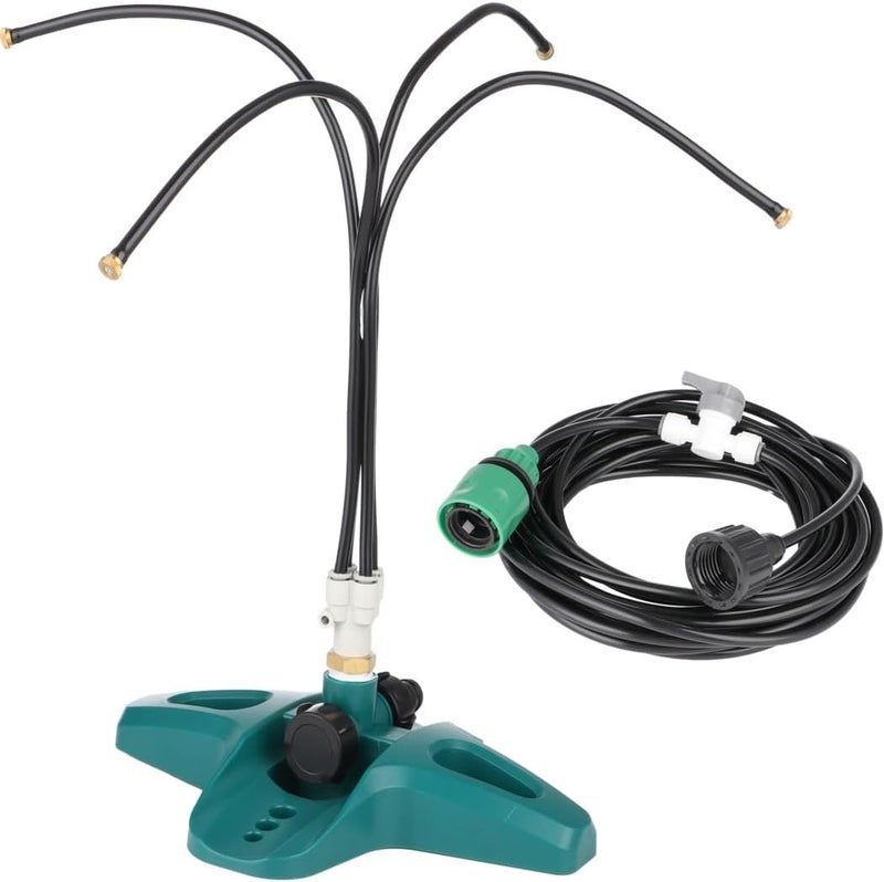 Standing Water Mister, Misting Cooling System for Outdoor Backyard Patio Beach with 26.2Ft Misting Line and 4 Flexible Nozzles, Garden Mister, Water Mist Sprinkler - Image 4