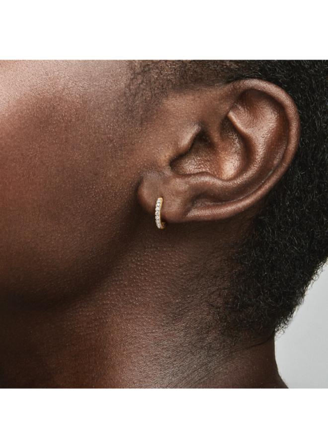 PANDORA Sparkling Huggie Hoop Earrings - Image 2