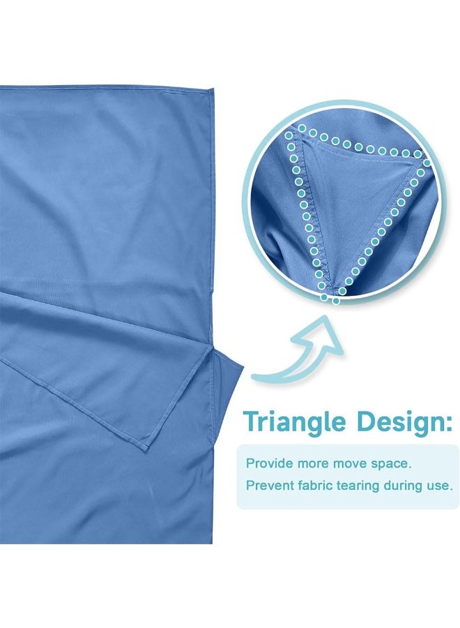 JZS Adult Sleep Sack & Travel Sheets - Travel Sleep Sack for Backpacking, Hotels & Hostels - Lightweight Single & Double Camping Sleeping Bag Liners - Comfortable Camping Sheets - Image 4