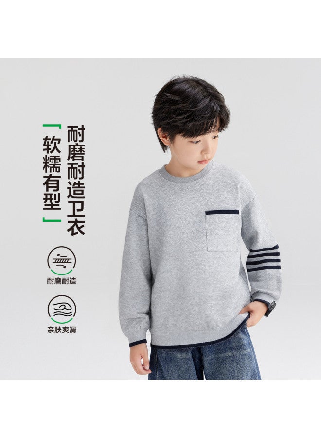 Boys' Hoodie Spring And Autumn Style Children's Round Neck Top Spring 2026 New Arrival Boy's Big Kids Stylish Children's Wear - Image 2