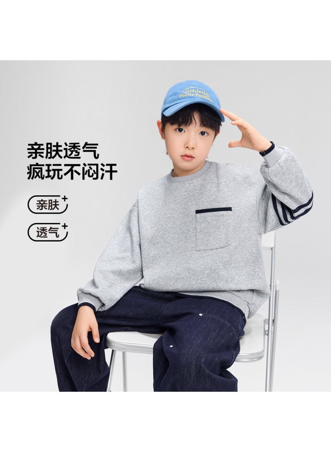 Boys' Hoodie Spring And Autumn Style Children's Round Neck Top Spring 2026 New Arrival Boy's Big Kids Stylish Children's Wear - Image 4