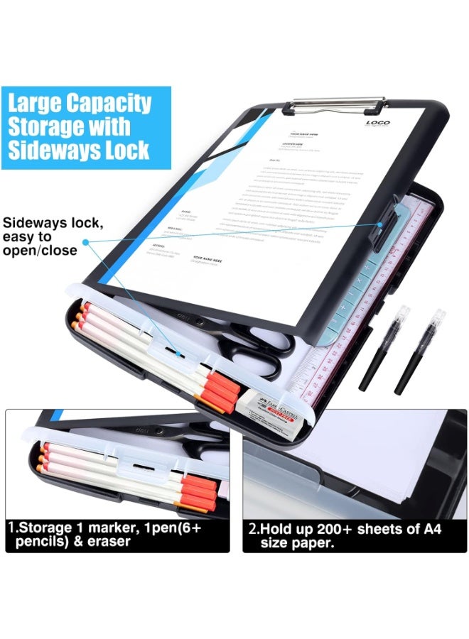 PTTIMFFM Portable Nursing Clipboard with Storage & Pen Case, Featuring Secure Clip and 2 Professional 0.5 mm Gel Pens for Hospitals, Offices, Classrooms & On-the-Go Field Use - Image 4