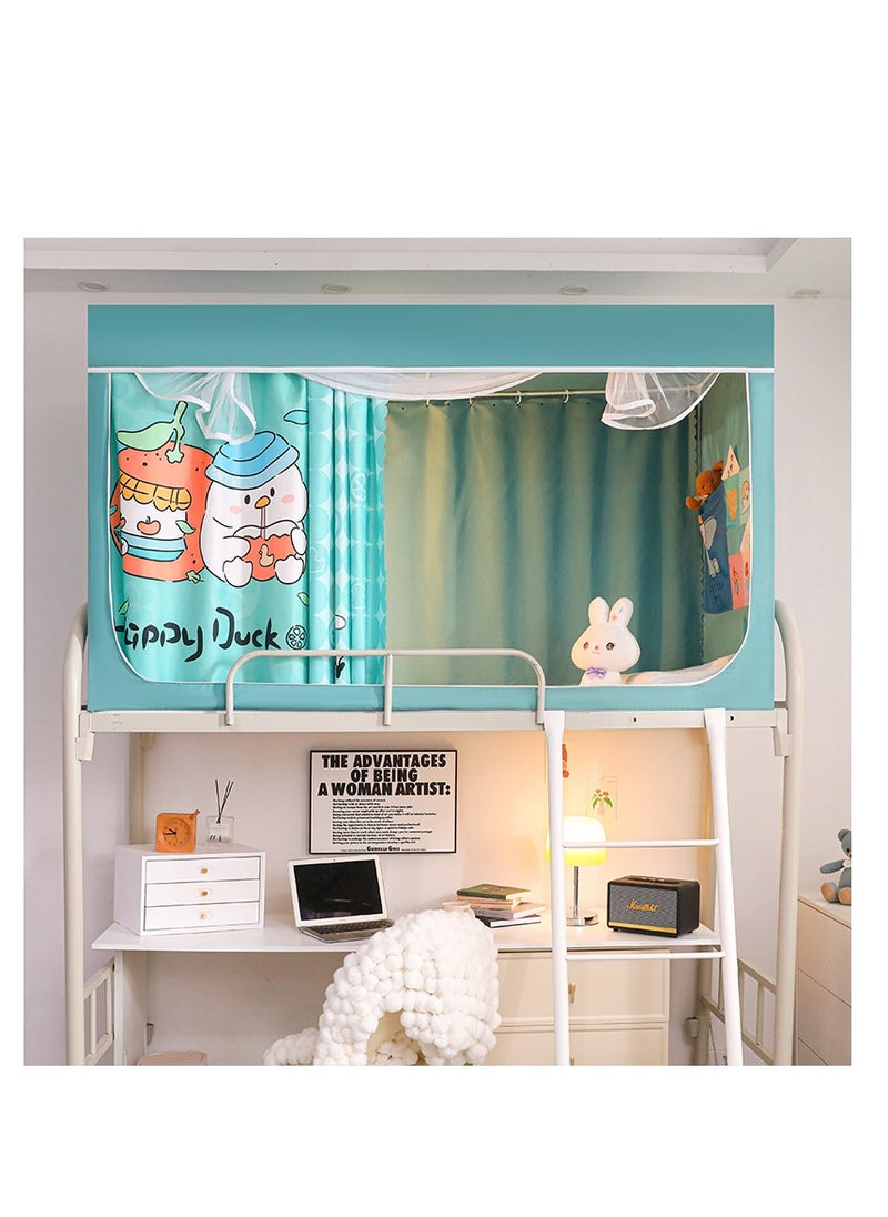 Bluejw Class A Printed Shading Bed Curtain For Mother And Child Bed Mosquito Net For Home Children And Baby Anti-fall Anti-mosquito Up And Down Student Dormitory  - Image 1