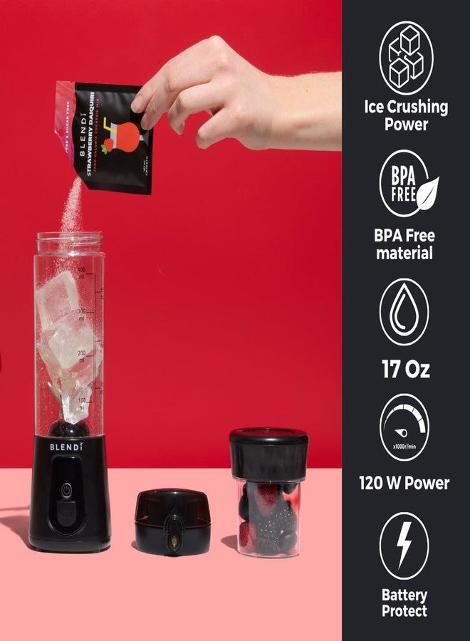 BLENDi Pro+ Portable Blender (17.5oz, Black) - Upgraded Ice Crushing 120W Motor, USB-C Rechargeable, Cordless Personal Blender Smoothies & Shakes - BPA-Free, ravel-Friendly (NEW) - Image 4