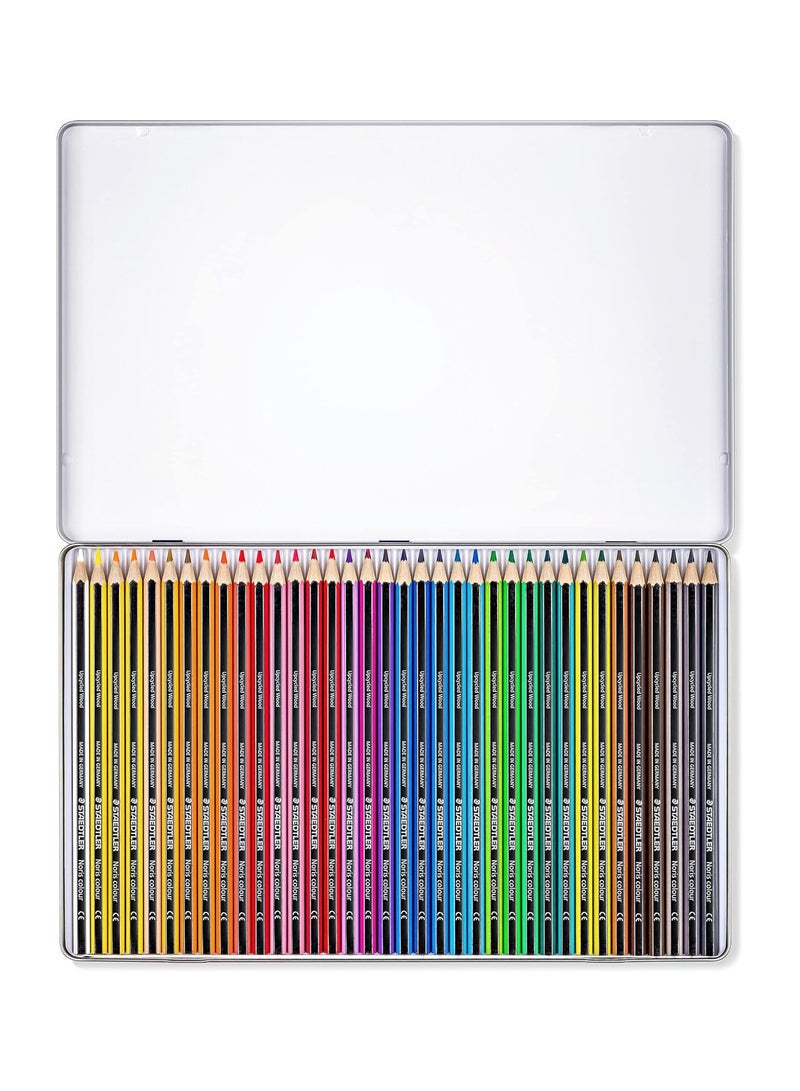 STAEDTLER 36-Piece Noris Colouring Pencils In Metal Box Multicolour - Image 2