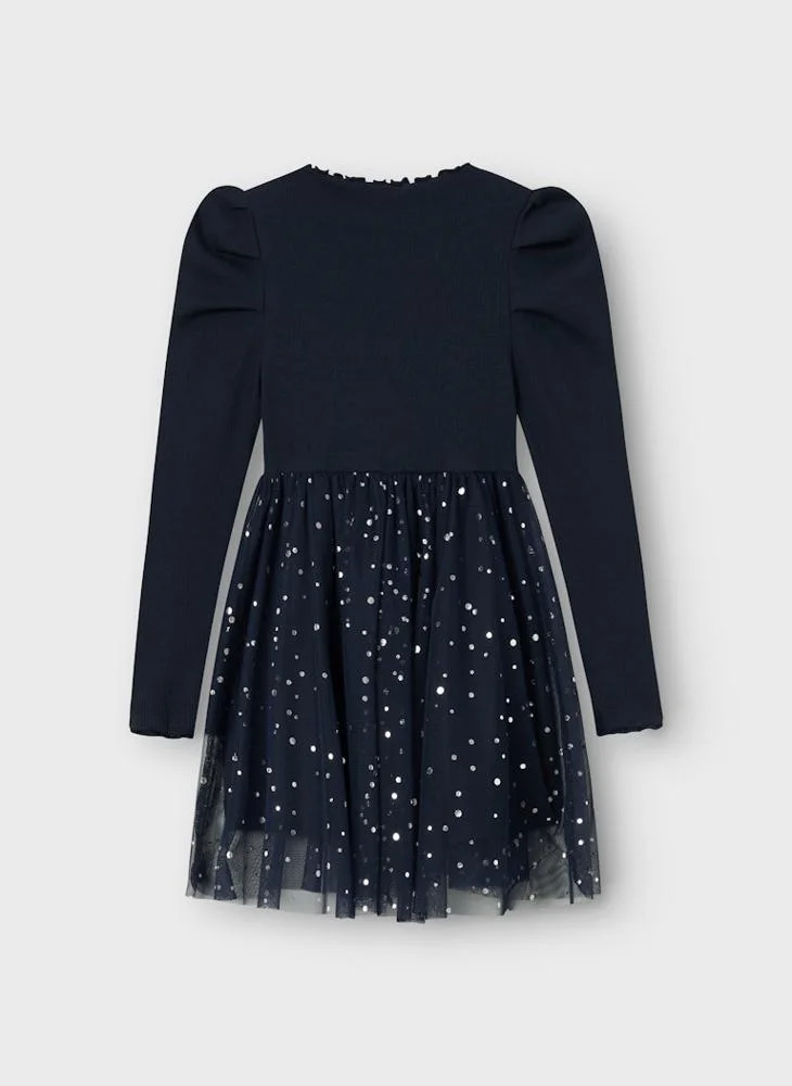نيم ات Sparkle Tulle Dress