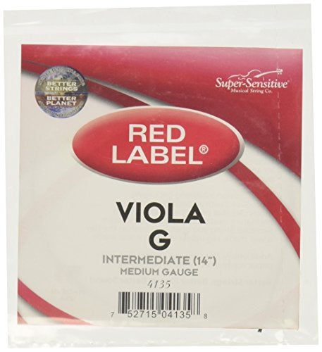 Super Sensitive Red Label Viola G String 14" Intermediate - Image 3