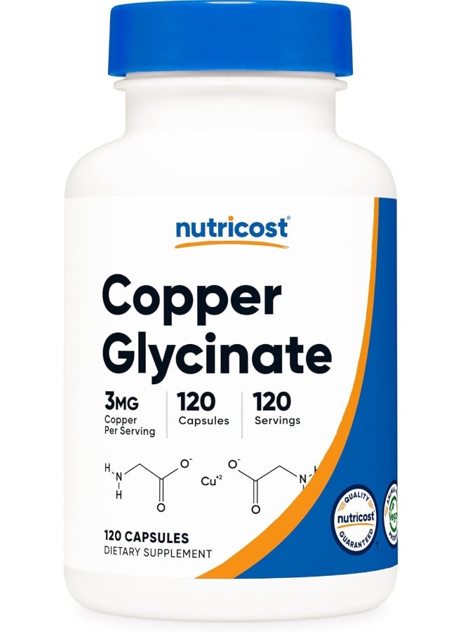 Nutricost كبسولات نحاس جليسينات من نوتريكوست - Image 1