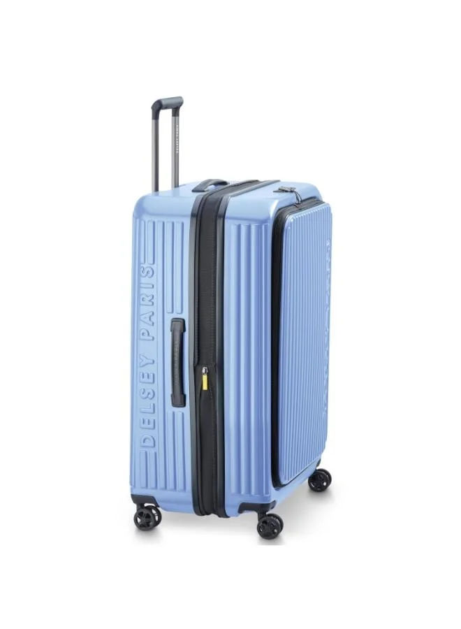 DELSEY Paris Securtime Zip 77 cm Top Opening 4-Wheel Expandable Suitcase - Lavender Blue