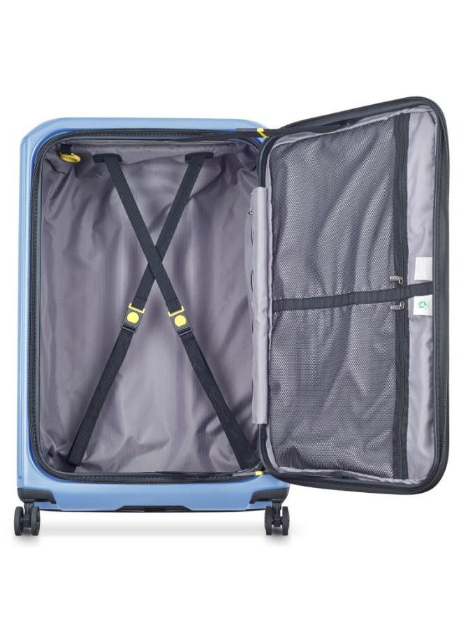 DELSEY Paris Securtime Zip 77 cm Top Opening 4-Wheel Expandable Suitcase - Lavender Blue  - Image 2