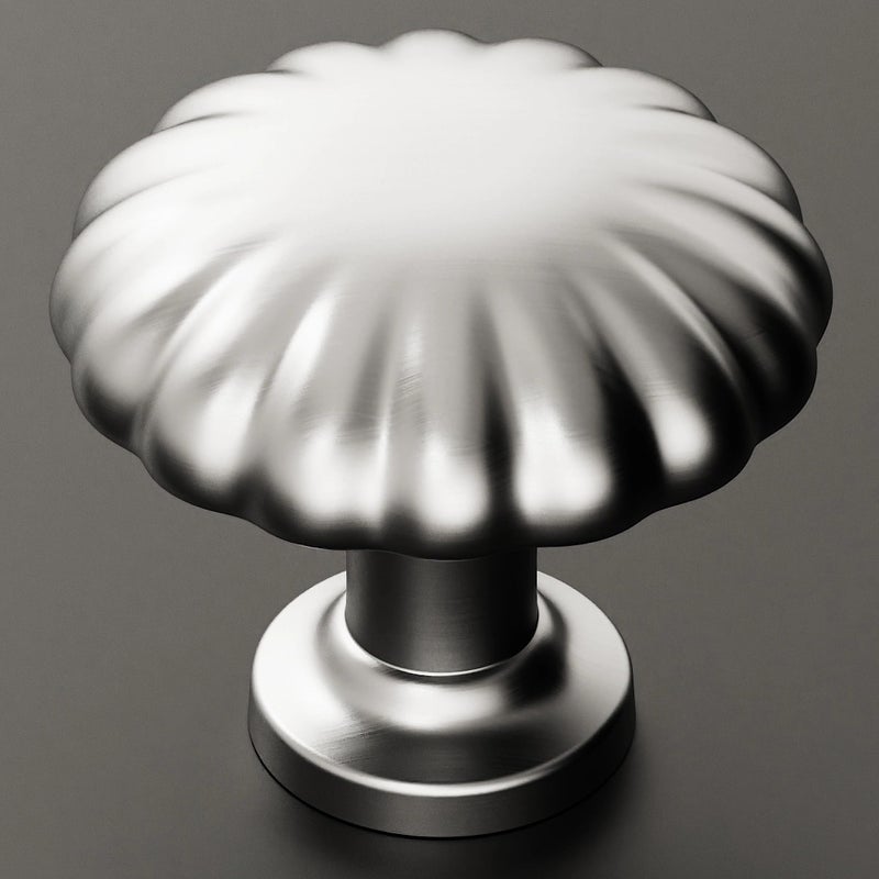 BEROSSA Brushed Nickel Cabinet Knobs Nickel Drawer Knobs 10 Pack 114 Inch 2510 Single Hole Cabinet Pulls for Kitchen Cabinets Drawers Bedroom Dresser Cupboard Bathroom Vanity - Image 2