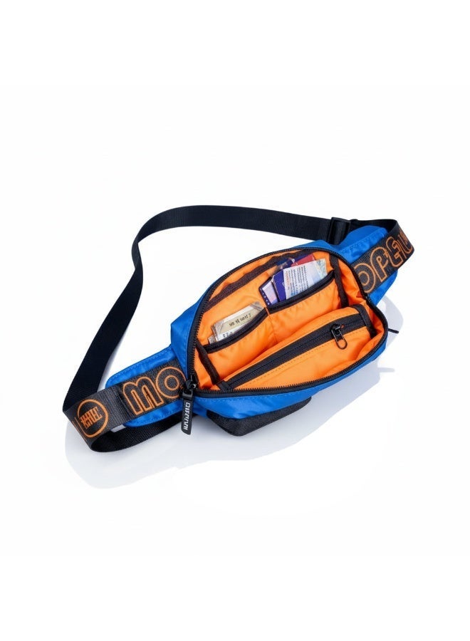 Monkey Troopers Webby Fanny Pack for Men Women Blue Waist Belt Bag Bum Pouch for Travelling Walking Running Gym Picnic Camping - Image 4